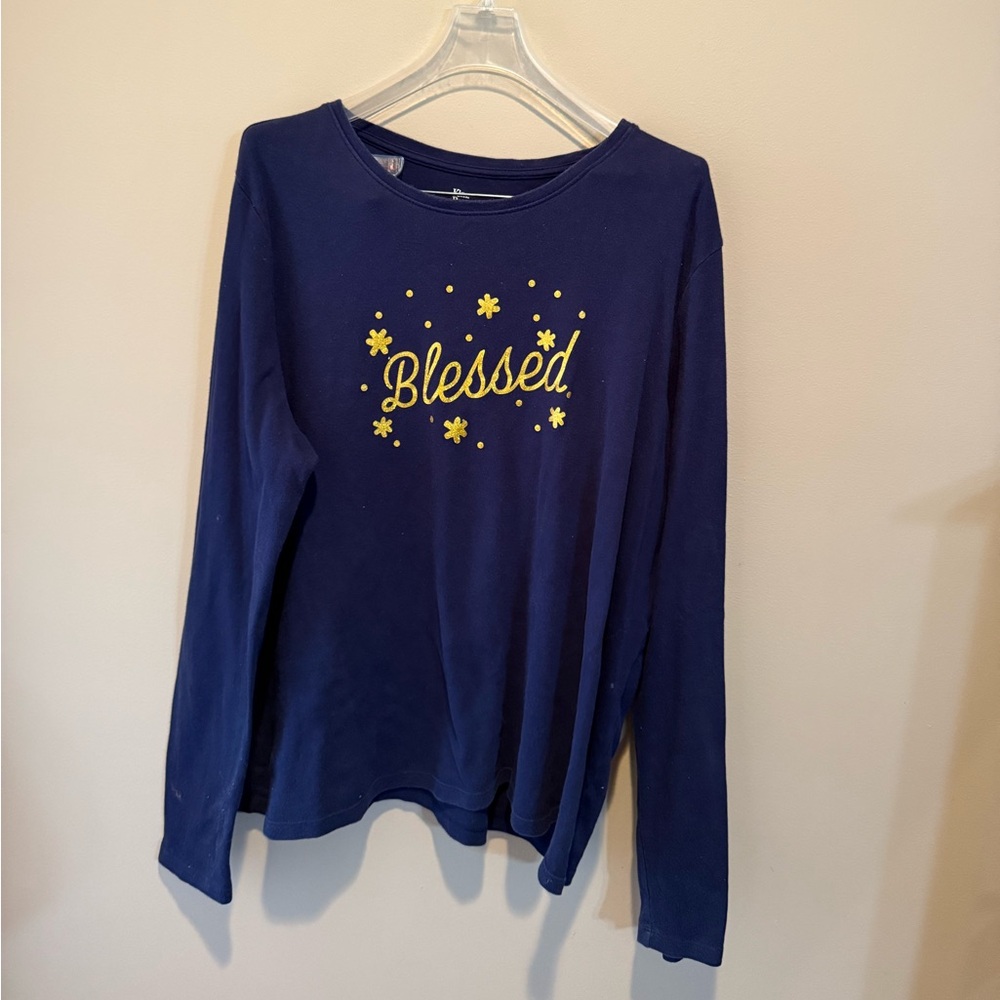 Blessed Navy Blue Women’s Shirt❤️Too Cute!